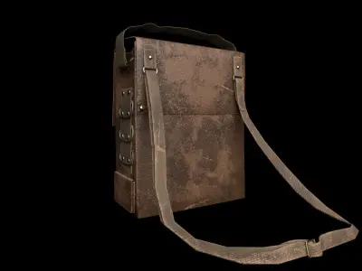 vintage shoulder bag 3D model