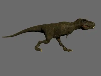 T-Rex dinosaur Low-poly 3D model get