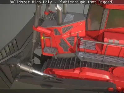 Bulldozer High-Poly - Planierraupe  - Not Rigged 3D model