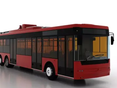 Trolleybus Bogdan T80110 3D model