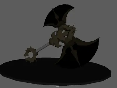 Golden Axe Low-poly 3D model