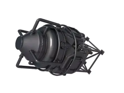 sci fi tank - cylindrical silo -  Gas tank 3D print model