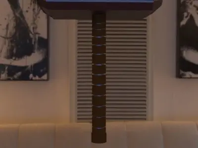 Mjolnir  Hammer of Thor Free low-poly 3D model