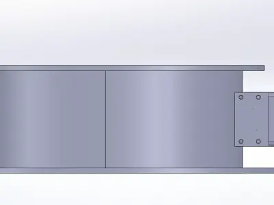 Diameter 500 mm Pneumatic valve 3D model