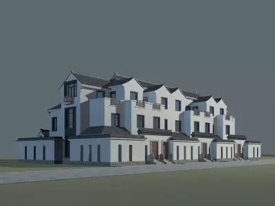 Chinese Style Architecture 3D model 57