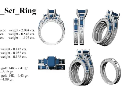 Antique Set Ring 3D print model