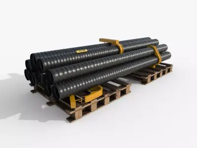 Warehouse Pipes 3D model