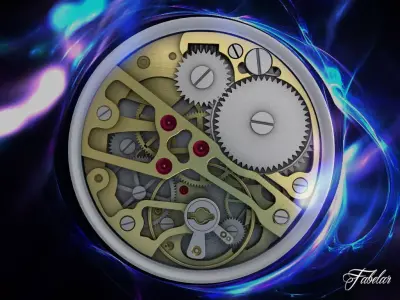 Watch mechanism 3D model