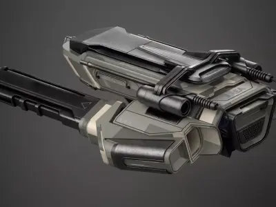 Spacecraft Sci-Fi Free low-poly 3D model