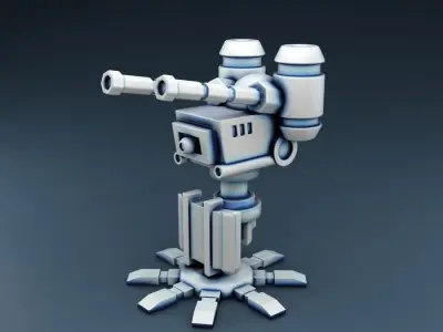 Combat guns Set Part 3 3D print model