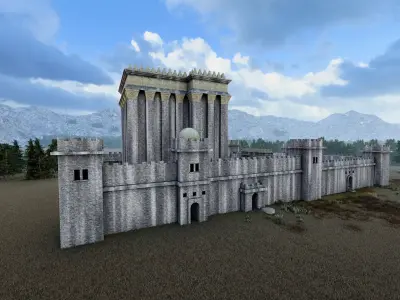 Castle Historical temple-Castel place of worship 3D model