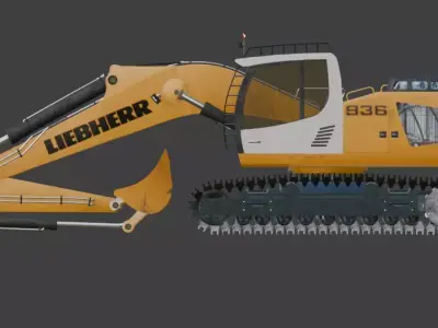 936 Excavator  3D model
