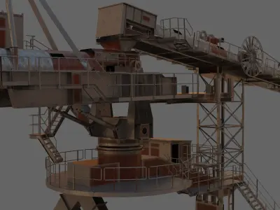 Ship loader 3D model