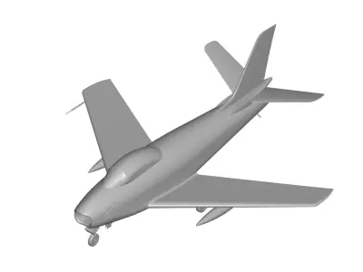 F-86 Sabre 3D model