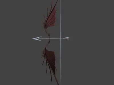 PBR Low poly game ready concept Bow Low-poly 3D model