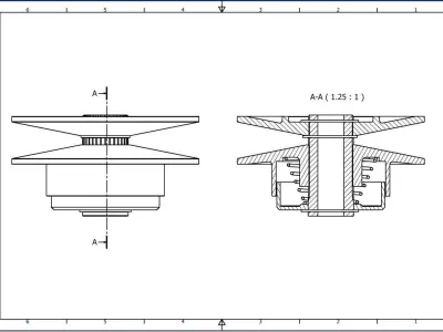 Variable Pulley - Spring Mechanism 3D model