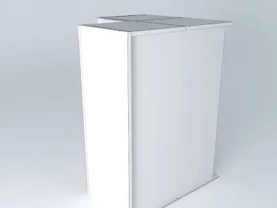 WC1DPC box with light Free 3D model
