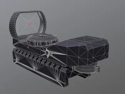 Red Dot Sight Low-poly 3D model buy