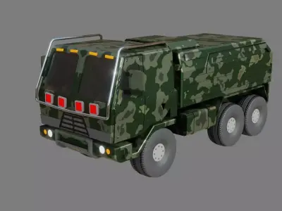  Military Truck - Low poly - PBR - Game ready Low-poly 3D model by Sathak