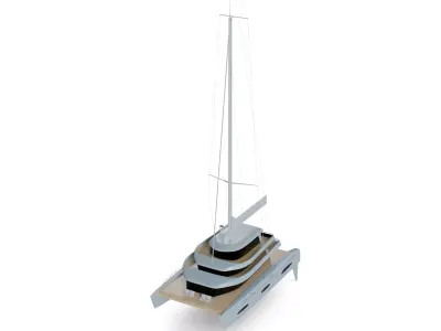 Catamaran 3D model