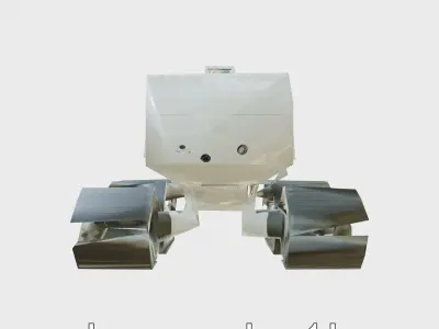 Arctic Research Mover Vehicle with Advanced Navigation System Low-poly 3D model