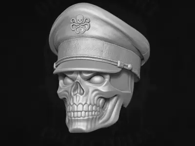 Red Skull Marvel Fan Art STL For Action Figures 3D print model
