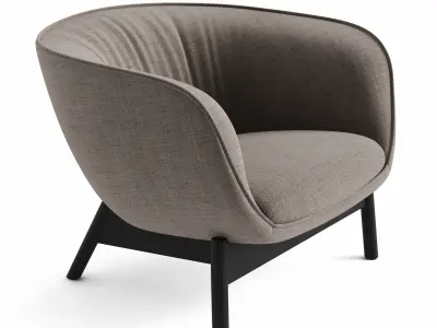 Vista Lounge Chair Low-poly 3D model