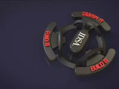 R-4-IDSA Revolutional 3D Printable IDSA Lapel Pin Free 3D model