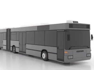Mercedes-Benz O405GNU Low Low-poly 3D model
