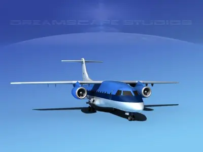 Dornier 328Jet Alps 3D model