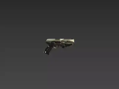 Handgun 3D Model - CXC Low-poly 3D model