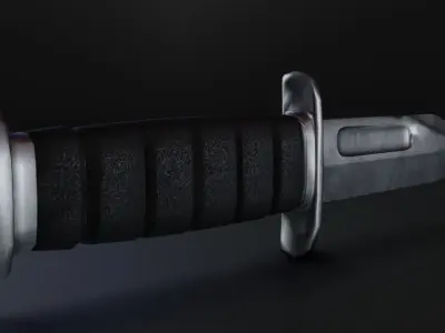 Kabar Combat Knife  Low-poly 3D model