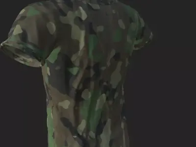 Military T-Shirt 3D model