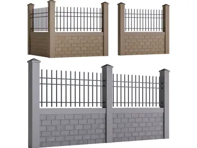Fencing 48 3D model