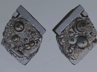 Abyss Station Mariana Trench Dieselpunk Bookend Unscaled 3D print model