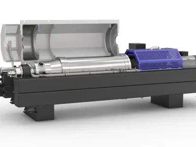 Decanter centrifuge 3D model