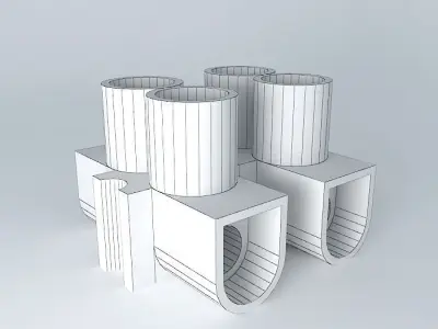 2 way screw terminal Free 3D model