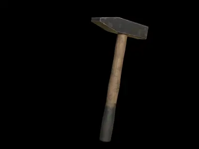 hammer Low-poly 3D model 10