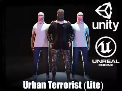 Urban Terrorist - LITE Low-poly 3D model