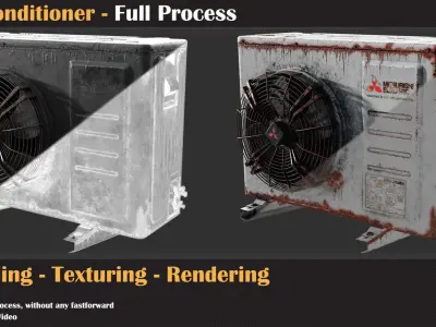 Air Conditioner - Full Tutorial   3D model