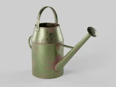 Watering Can Vintage Low-poly 3D model