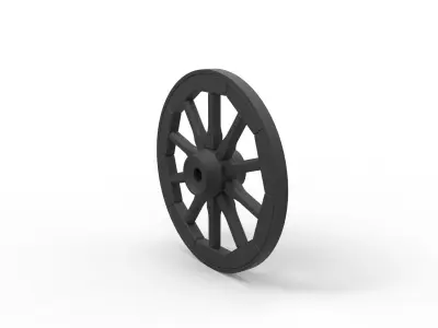  Wagon wheel 3D print model