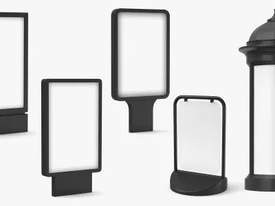 Advertising stands 3D model