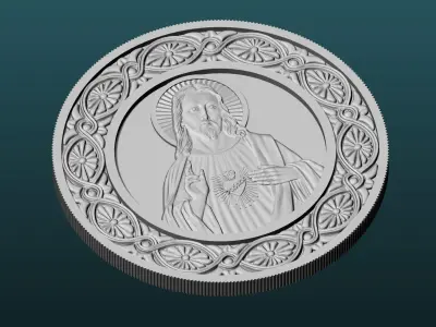 Amulet Coin 3D print model