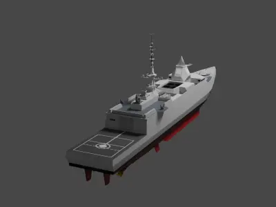 FFG-X Concept  Low-poly 3D model