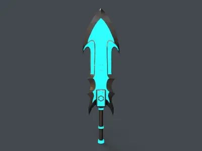 Sci-Fi Sword V4 - 03 Low-poly 3D model