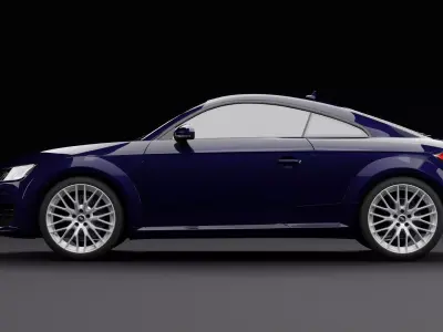 Audi TT Dark Blue 3D model