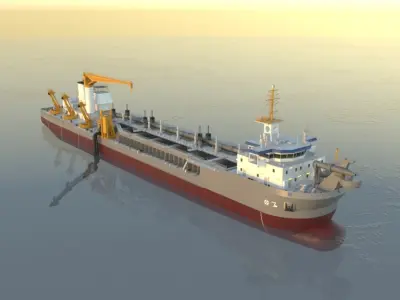 Dredger 3D model