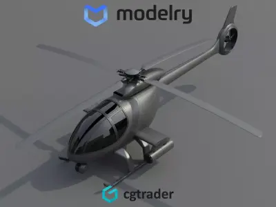 Utility Helicopter 3D model