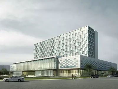 3Dmax fashion city commercial square building 442 3D model